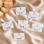 پک گوشواره میخ نقره