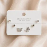 پک گوشواره نقره ای